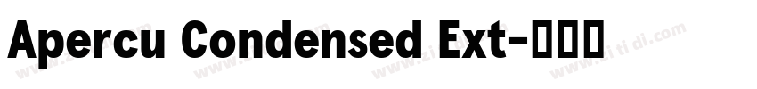 Apercu Condensed Ext字体转换